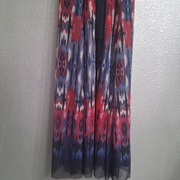 Luxe Carmen Marc Valvo  Multicolor Maxi Dress.    Size S - Picture 10 of 12